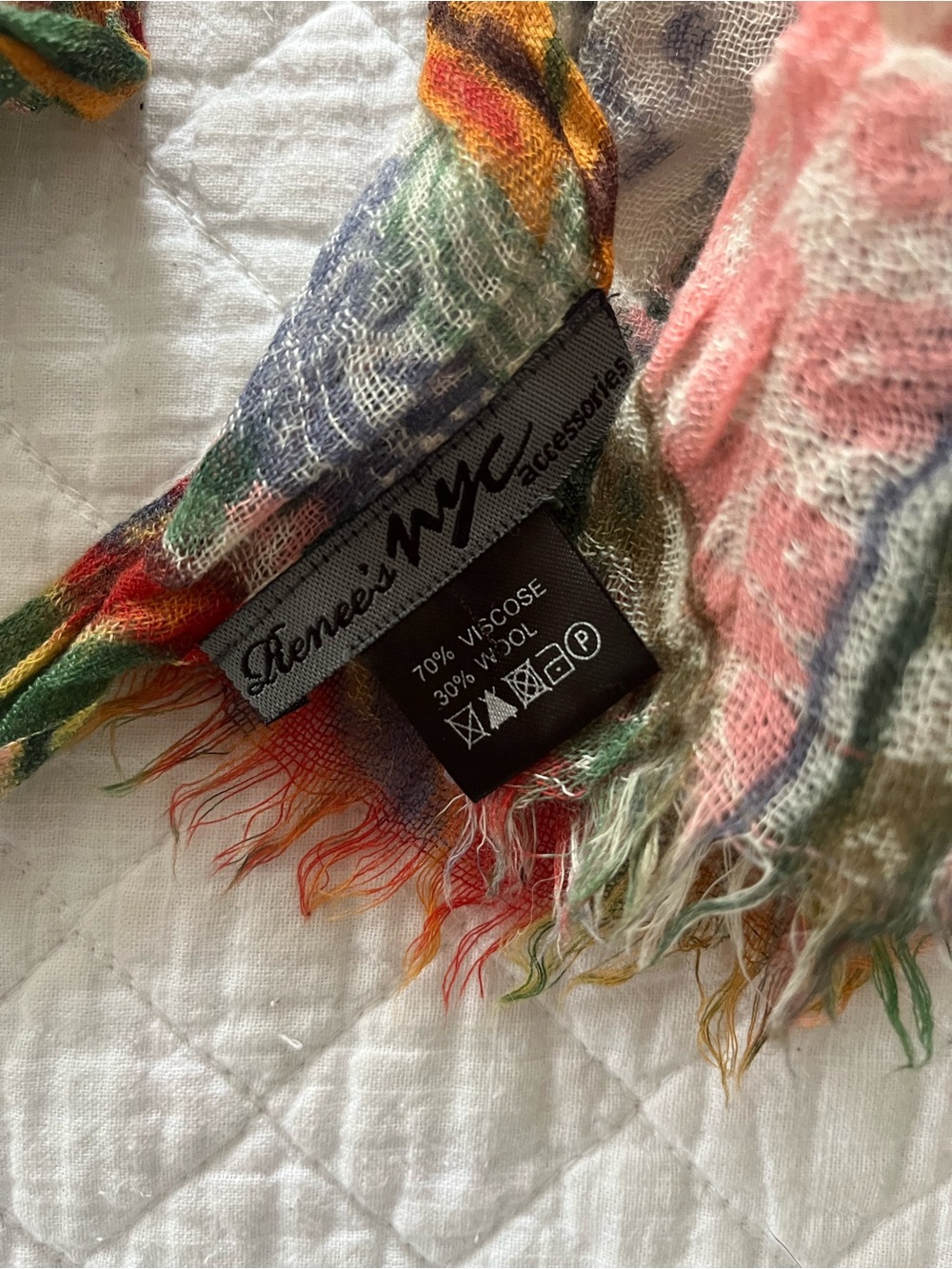 Multicolor Lightweight Crinkled Fashion Scarf - Women Accessories - Picture 2 of 3